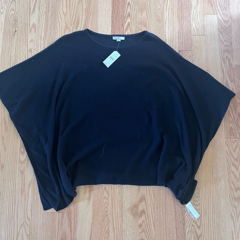 NWT Navy Loft Poncho